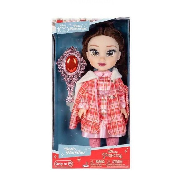 Disney Princess Retro Reimagined Holiday Belle Doll - Beauty and the Beast - New - Picture 1 of 7